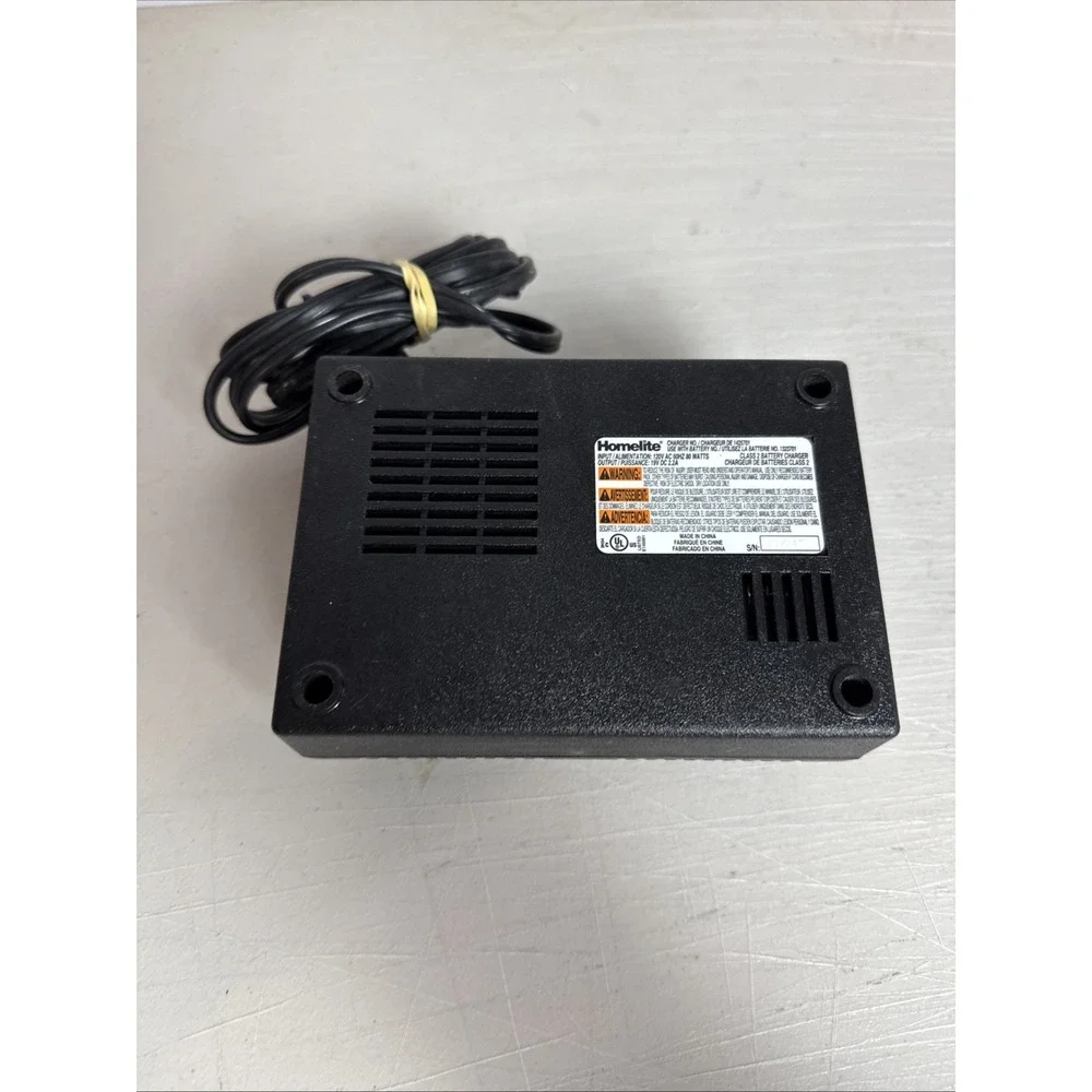 Homelite Charge Plus+ Black 18.0V Class 2 Battery Charger #1425701